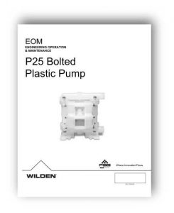 کاتالوگ پمپ دیافرگمی 1/4 اینچ ویلدن مدل P25 سری ADVANCED PLASTIC