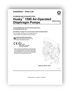 کاتالوگ پمپ دیافراگمی 1/2-1 اینچ گراکو فلزی مدل 1590 سری HUSKY