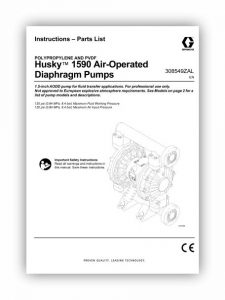 کاتالوگ پمپ دیافراگمی 1/2-1 اینچ گراکو مدل 1590 سری HUSKY