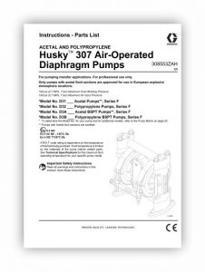 کاتالوگ پمپ دیافراگمی 3/8 اینچ گراکو مدل 307 سری HUSKY